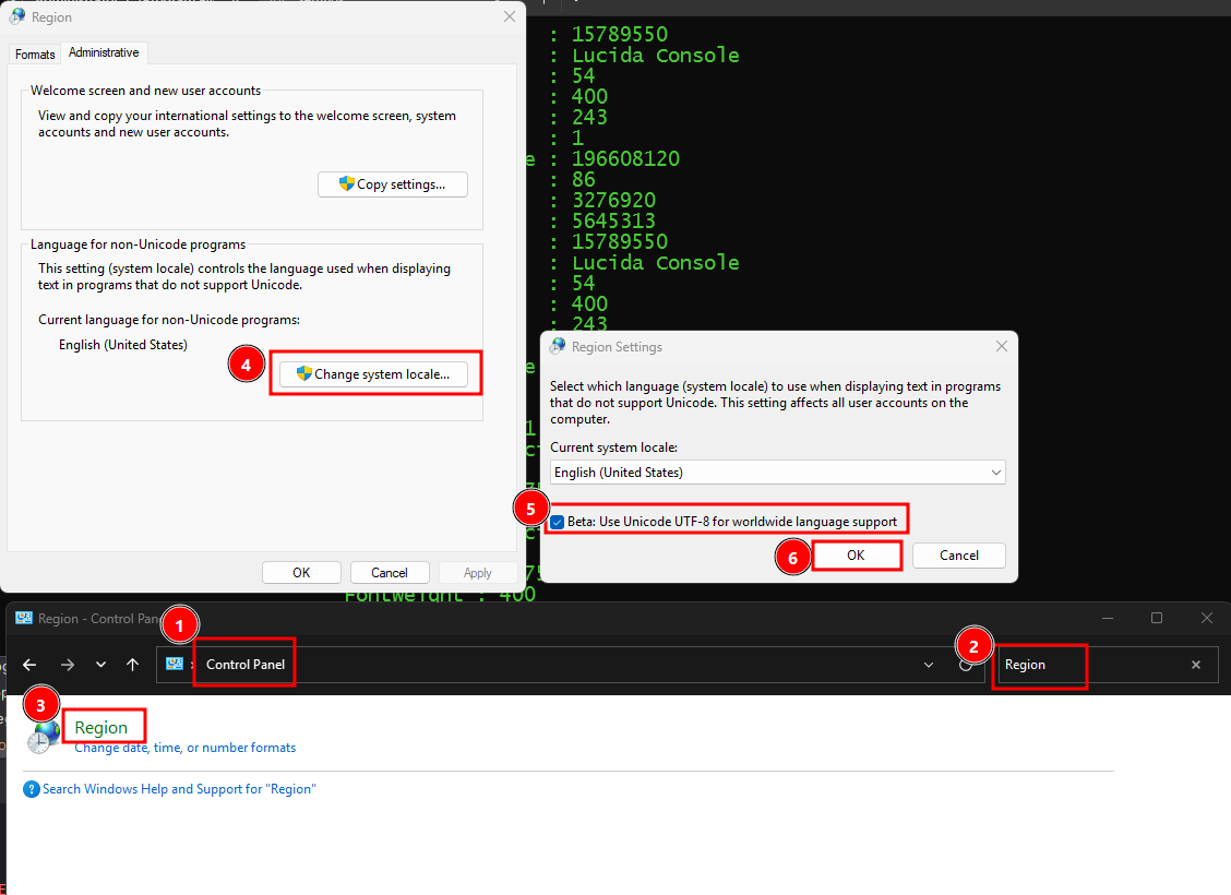Настройка кодовой страницы "CodePage" 65001 UTF-8 в PowerShell ...